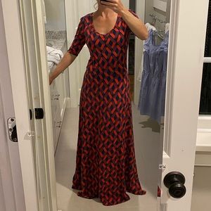 LuLaRoe maxi dress EUC💙❤️